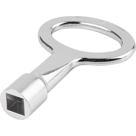 Kipp Lock Key Square 6 Mm, Form:C Zinc K0535.16
